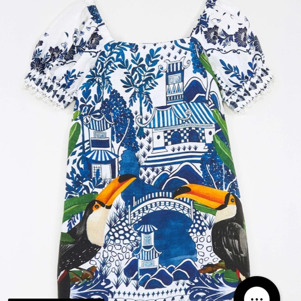 Farm rio ancient garden mini dress